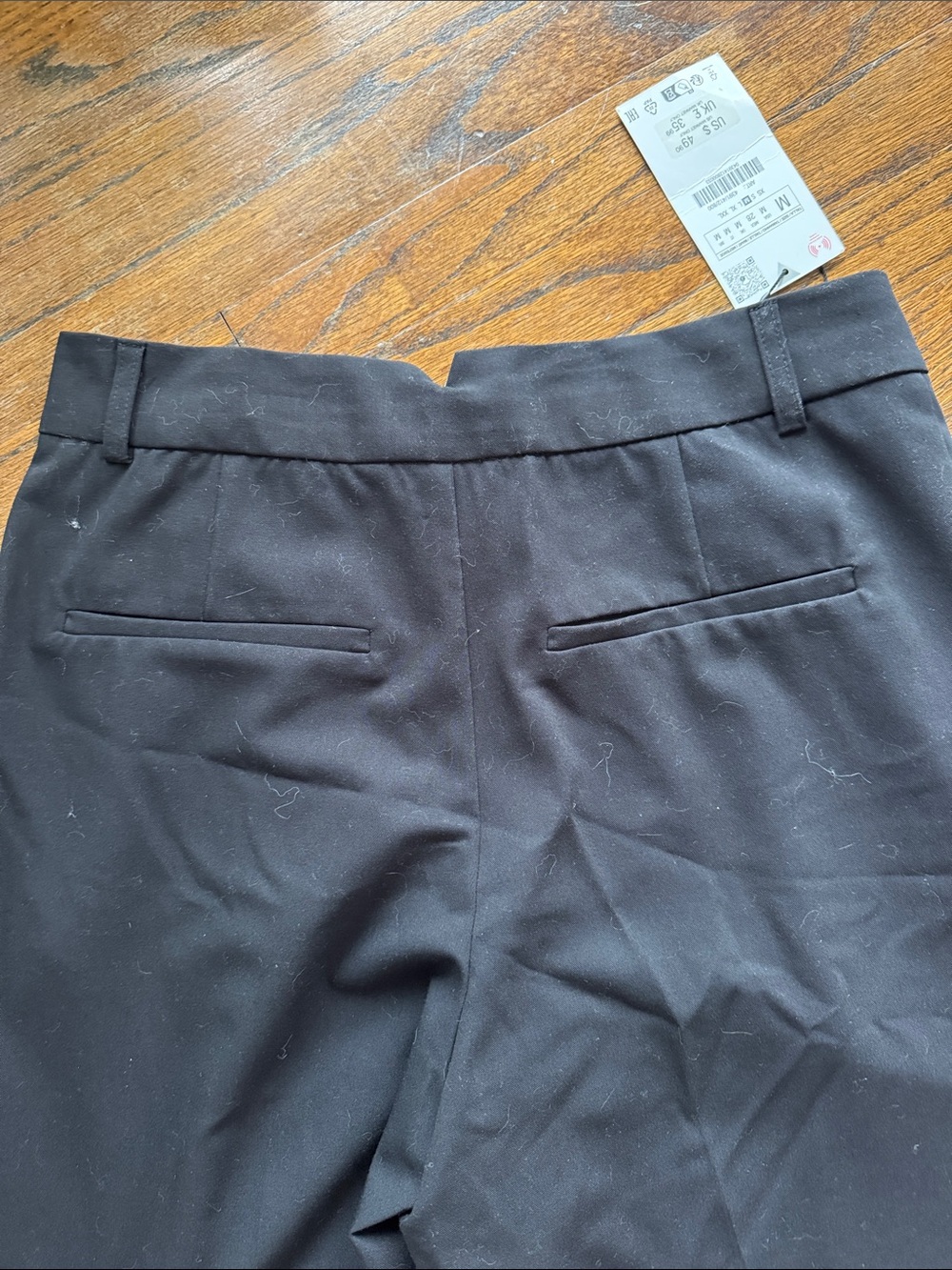 Zara woman’s Size M Wide-Leg Dress Pants - Black - Picture 5 of 5